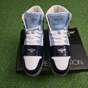 Creative Recreation Navy and Light Blue High-Top Sneakers